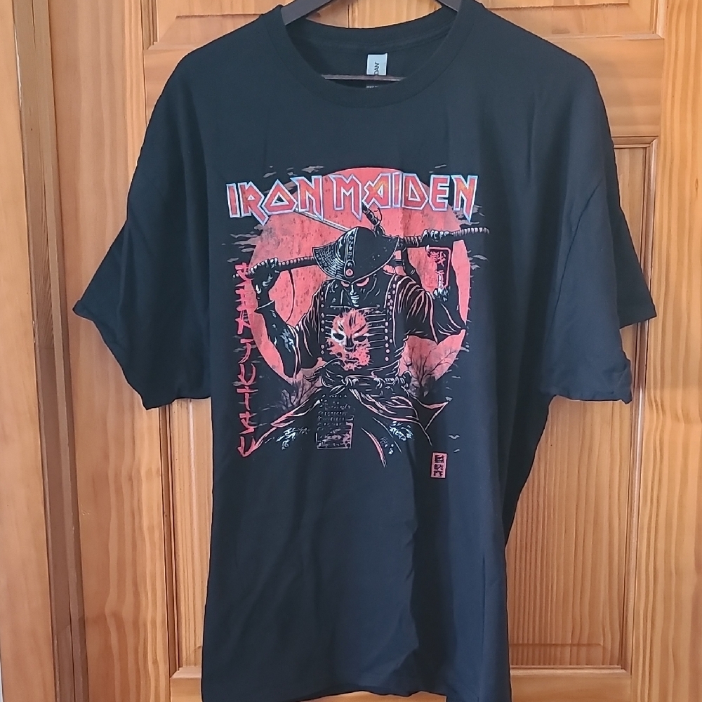 Iron Maiden Black and Red Graphic Tee